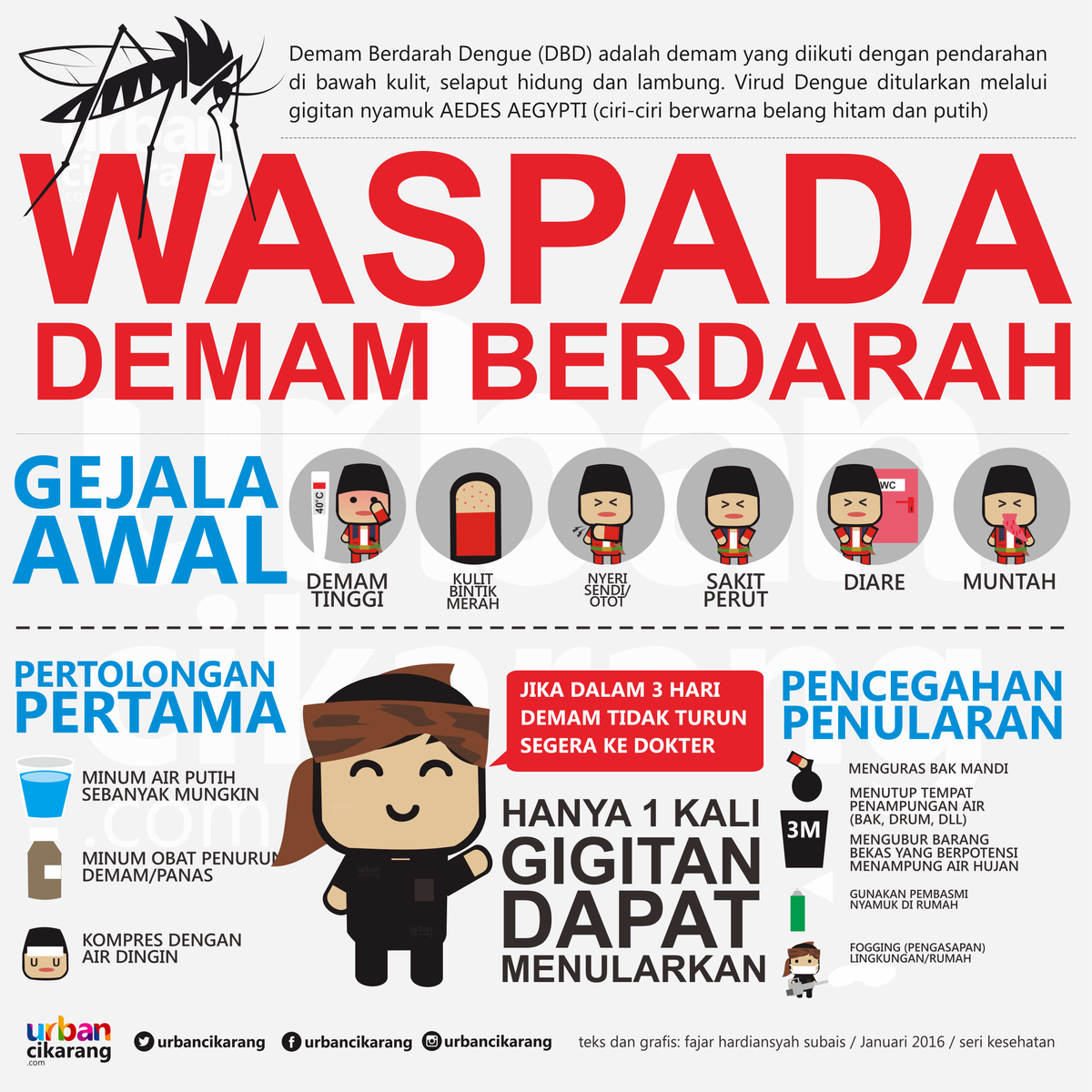 Waspada Demam  Berdarah  Dengue