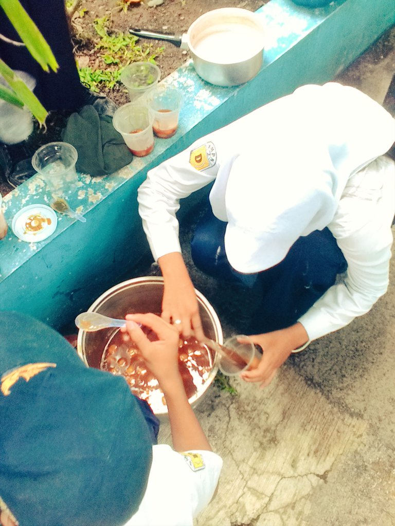 smpndubang's tweet photo. Jenang grendul made in 8c https://t.co/f8mloYqs3t