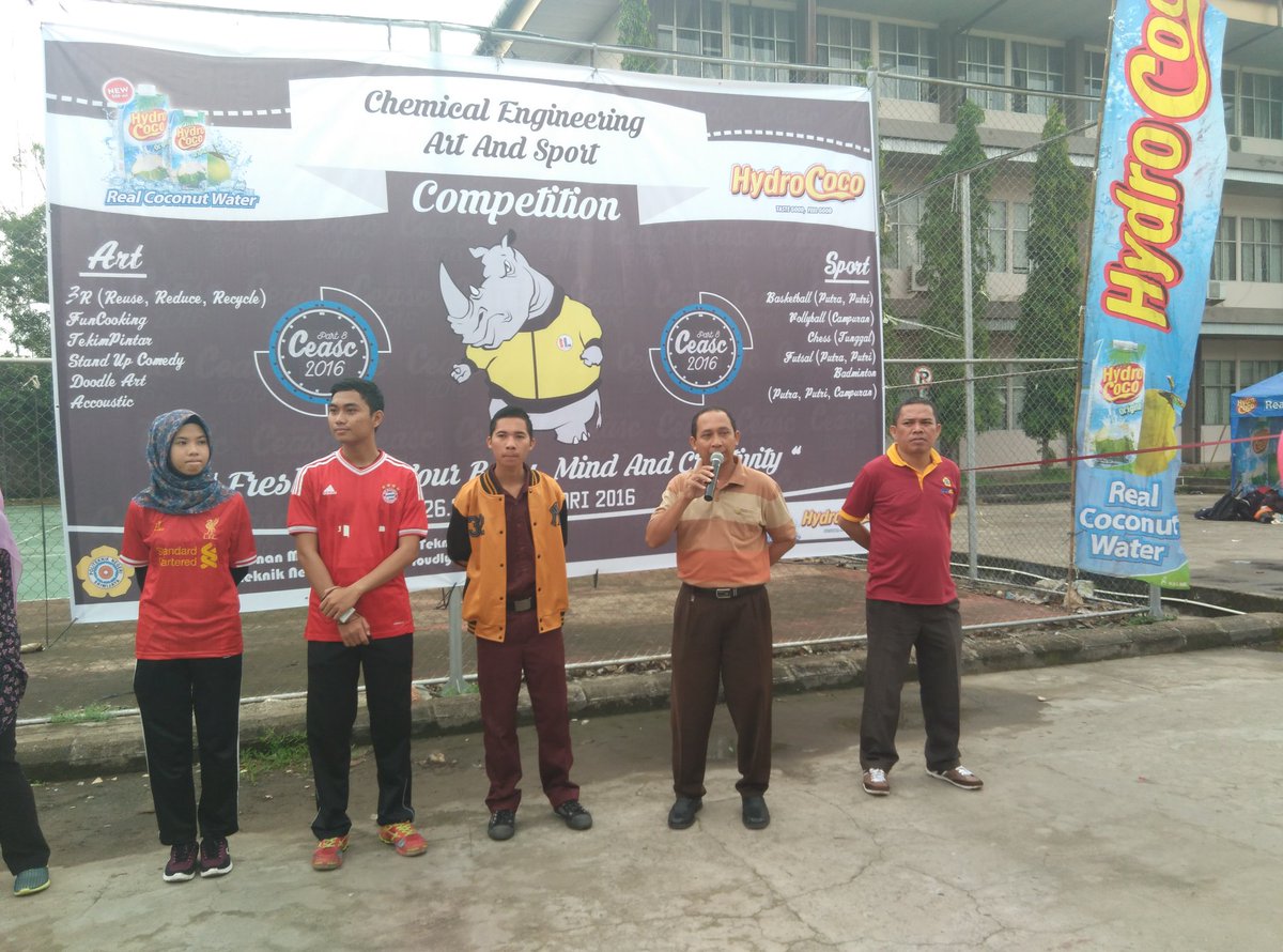 Upacara Pembukaan Chemical Engineering Art and Sport Competition oleh Ir.Robert Junaidi, M.T #Humas