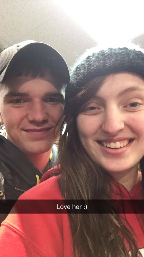 LDunwald's tweet photo. I love this girl more than anything she is all I think about all day she is perfect for me I love you @morgan_drums https://t.co/4JYiKKJQku