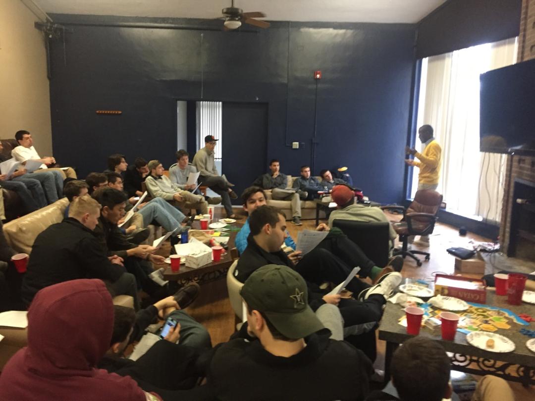 VandyFIJI's tweet photo. Field Secretary Mike McDonald recently visited the Gamma Chapter and gave a great presentation on risk management! https://t.co/JvL0skOEqv