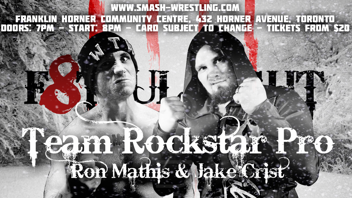 smashwrestling's tweet photo. Team 6 of 8! #F8fulEight entrants: Ron Mathis &amp; Jake Crist!
10 RT's unlocks entrants number 7 during #RAW https://t.co/M9CeWm31gP