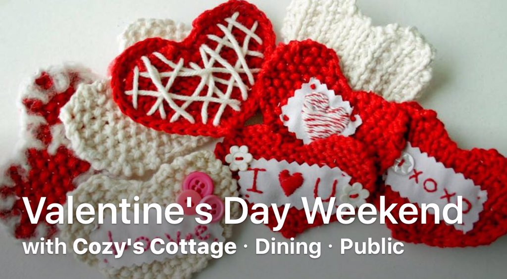 Cozy's Cottage Valentines day is the very best place to celebrate. # valentinesdayromance atCozysCottage