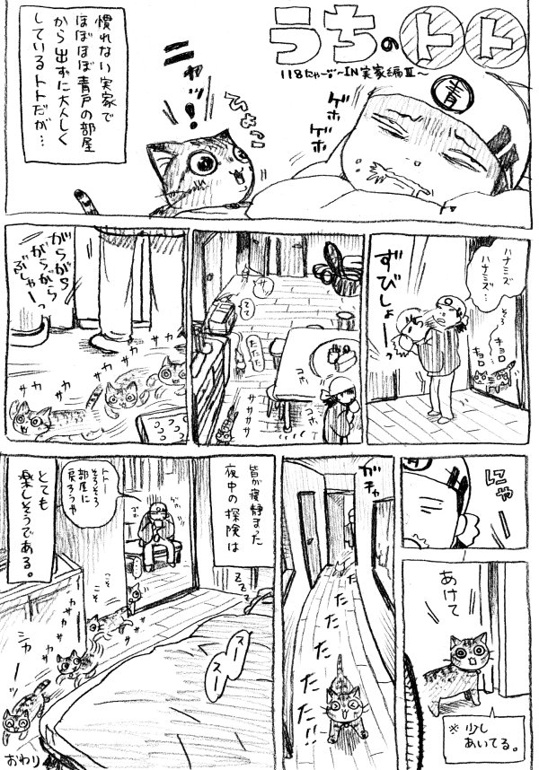 ねこまんが。第118話。~in実家編Ⅲ~ Will Uといえば、マリオメーカーで『うささ』さん(過去世界ランク1位をとった実績あり)が我が従姉である事実が判明し衝撃をうけました。https://t.co/MwjlgAUjx9