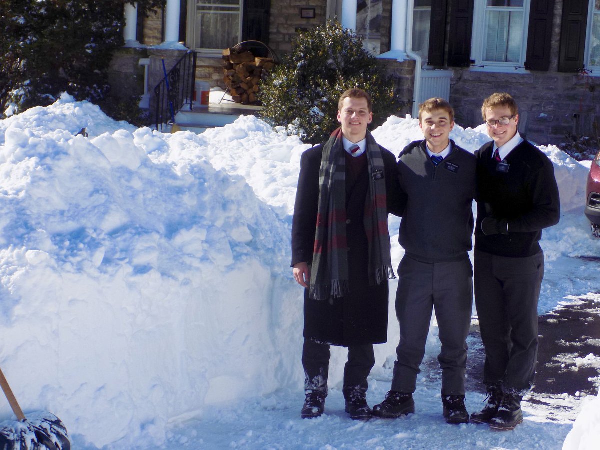 RomneyThatcher's tweet image. Almost 8 months out and Andrew made it through his first blizzard!!! He is now in  West Chester , PA.