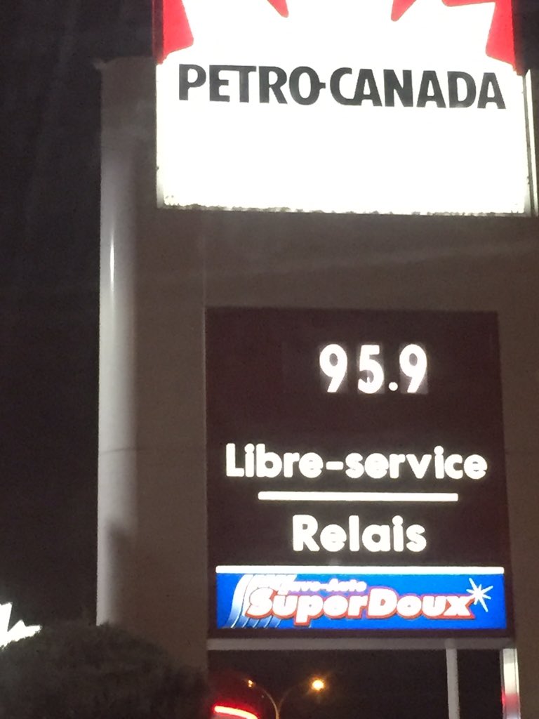When gas costs as much as your favourite radio station 95.9  ⛽️😏#win <a href="/VirginRadioMTL/">Virgin Radio Montreal</a> <a href="/freewayfrank/">Freeway Frank®</a> <a href="/NatashaGargiulo/">Natasha Gargiulo</a>