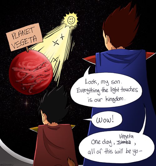 KidVegetaTweet's tweet photo. He's doing it again.. https://t.co/MyOWqnx25e