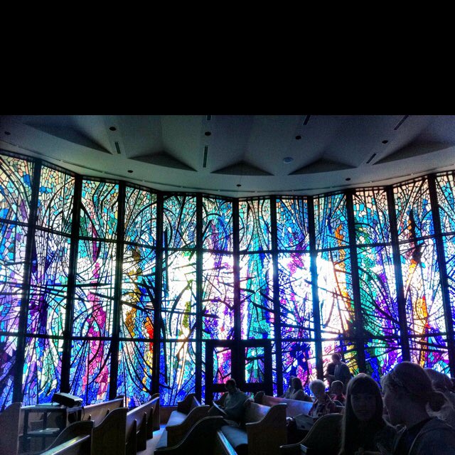 Kayliruth's tweet photo. This wonderful little and colorful chapel at ACU is where my parents got married! #ChapelOnTheHill #jmc367 https://t.co/0dG8DukYf8