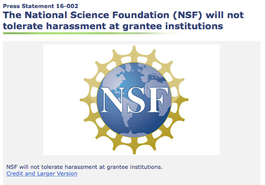 phylogenomics's tweet photo. YES: National Science Foundation (@NSF) will not tolerate harassment at grantee institutions https://t.co/ju1K6L3vVr https://t.co/CMU0FXkoqC