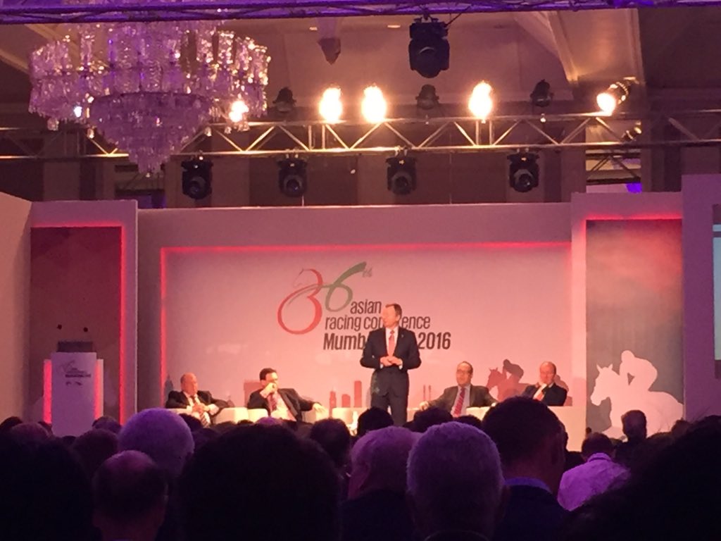 HKJC_Racing's tweet photo. HKJC CEO &amp; ARF Chairman Winfried Engelbrecht-Bresges opens the business sessions of 36th Asian Racing Conference https://t.co/Mu22S4dg3c
