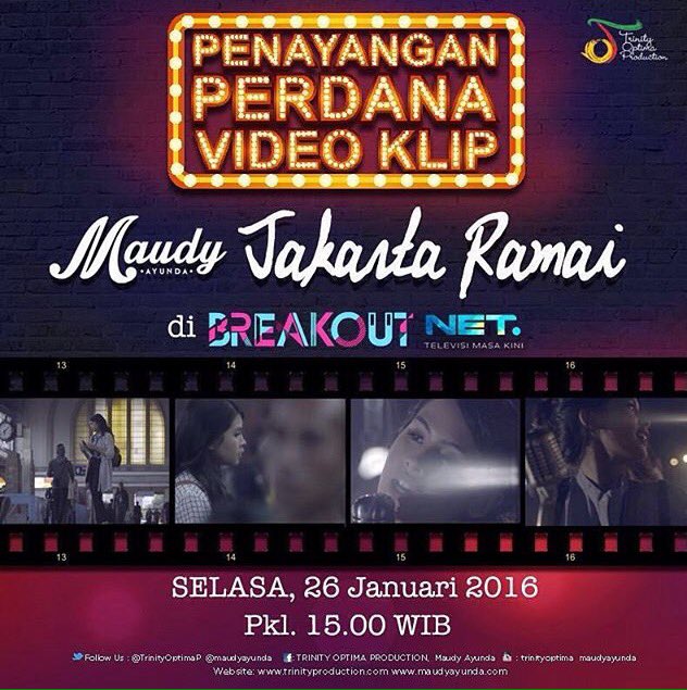Don't miss it guys , TODAY <a href="/maudyayunda/">Maudy Ayunda</a> #jakartaramai