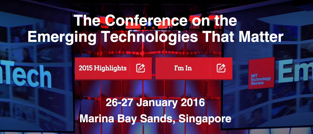 sginteractives's tweet photo. #EmTechAsia 2016 is an event where tech, business &amp; culture converge. Get a glimpse of the future @ MBS today https://t.co/I1vryh1GyS