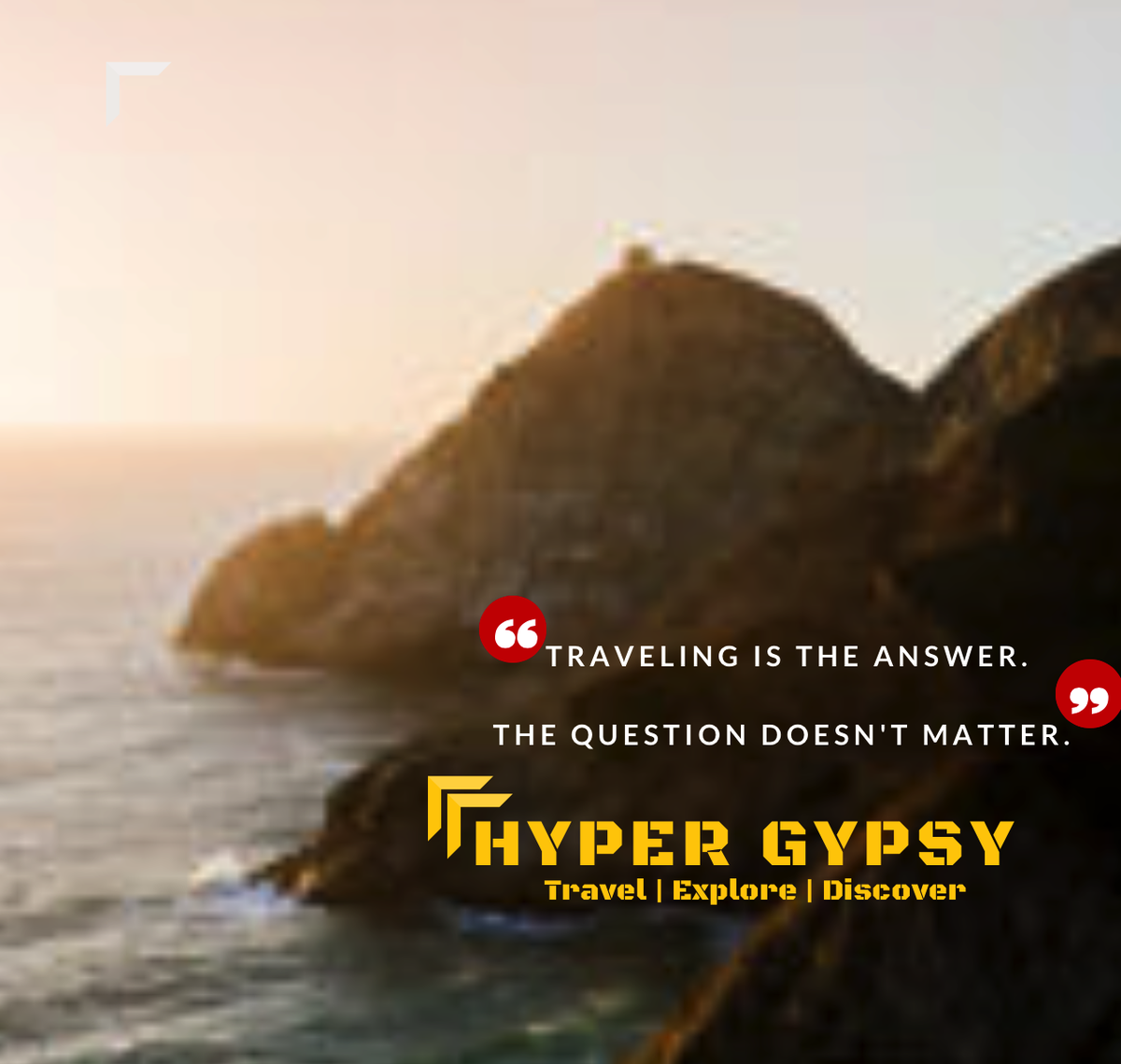HyperTrypsy's tweet photo. Traveling is the answer. The Question doesn't matter! #HyperGypsy #TravelBlogger #Traveling #LetsGo #TBEX https://t.co/DVZtIGB8rT