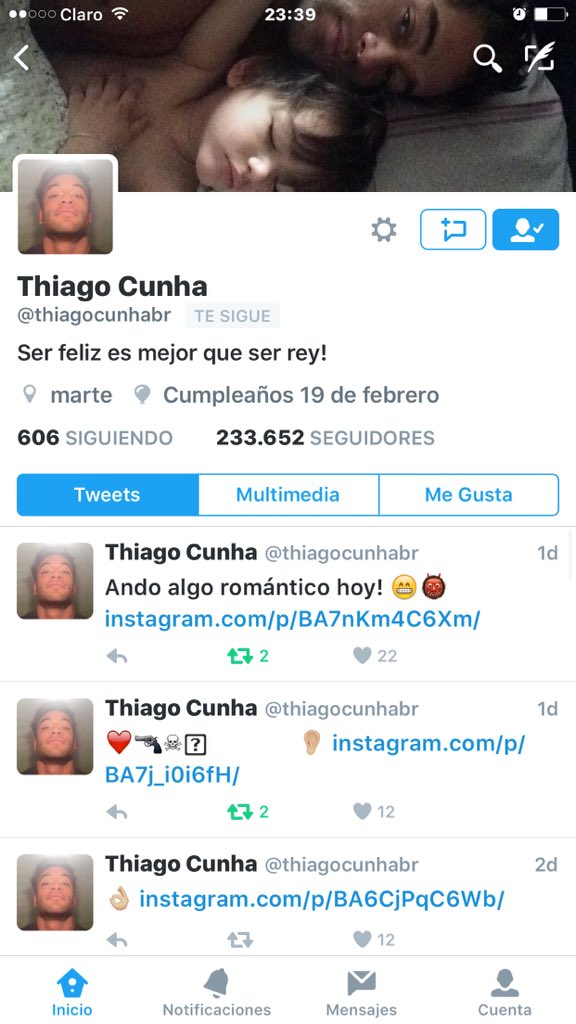 thiagofco1's tweet photo. SU REDES SOCIALES OFICIALES DE THIAGO LO PUEDEN SEGUIR SON 
TWITTER : @thiagocunhabr 
INSTAGRAM :THIAGOCUNHA13 sigan https://t.co/adYOoIoxYv