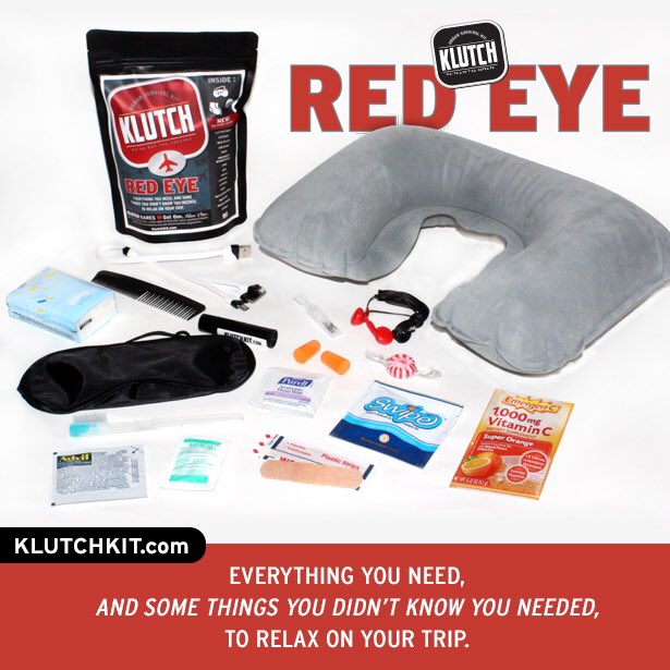 TheKlutchKit's tweet photo. Don't travel without the @TheKlutchKit RedEye kit. Everything you need to travel in style. https://t.co/Nvh0tb9tEz https://t.co/Az1ghPGZ9z