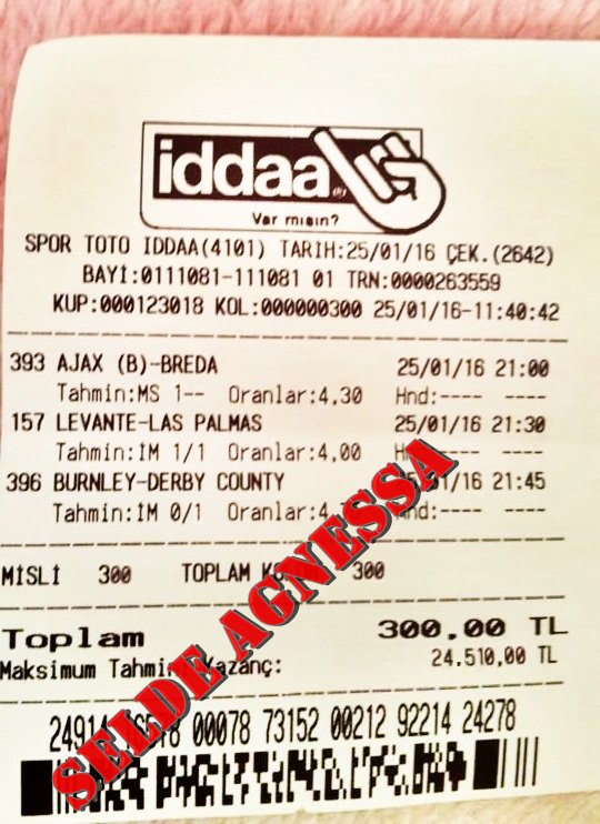 #iddaa
#banko
#yinekazandık
#kazandık
#seldaagnessa
#vurgunzamanı
#sendekatıl
#iddaalıyız
#sadece150tl