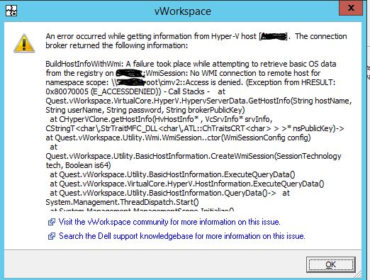 somahony73's tweet image. Any #Dell #VWorkspace gurus come across this error before when installing 8.6 in simple mode? @andyjmorgan
