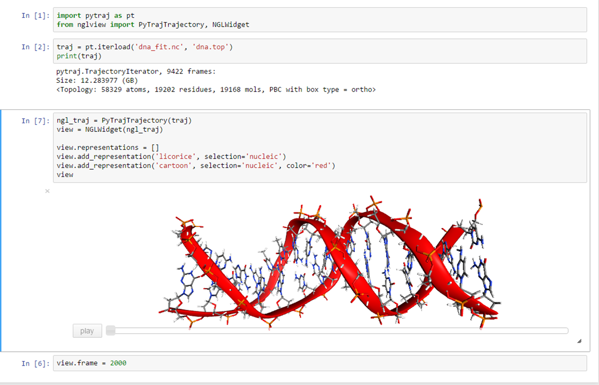 hainm_comp's tweet photo. out-of-core MD simulation trajectory viewer with #pytraj #ngl @ProjectJupyter,~12GB data of DNA in water(not shown) https://t.co/NdnLwWd1Yc