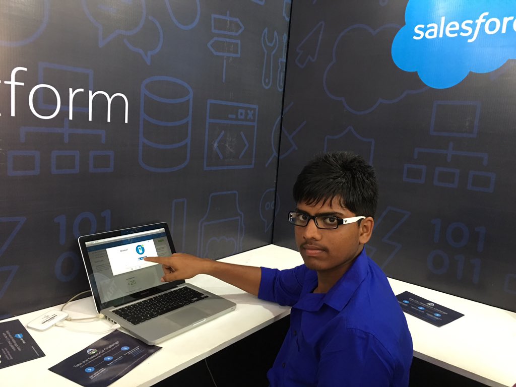 jangamashwin's tweet image. RT @MittuVikas @varmavivek12 Excited to build his first app on @salesforce #iitmsfdc