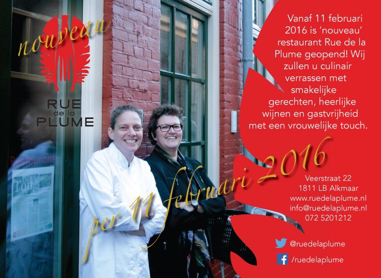 Vanaf 11 febr is "nouveau" Rue de la Plume geopend.