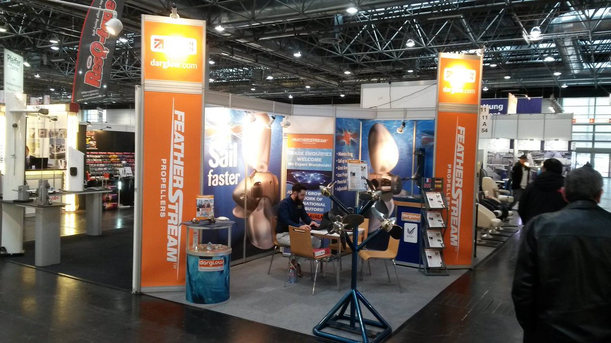 ShaunSpirit's tweet photo. @DarglowEngineer our stand is looking great! Hope interest in FeatherStream propellers is also great! https://t.co/rXk0NBOQvF