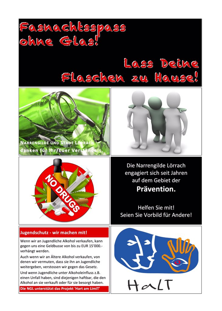 NglService's tweet image. Lass die "Flaschen" zu Hause...