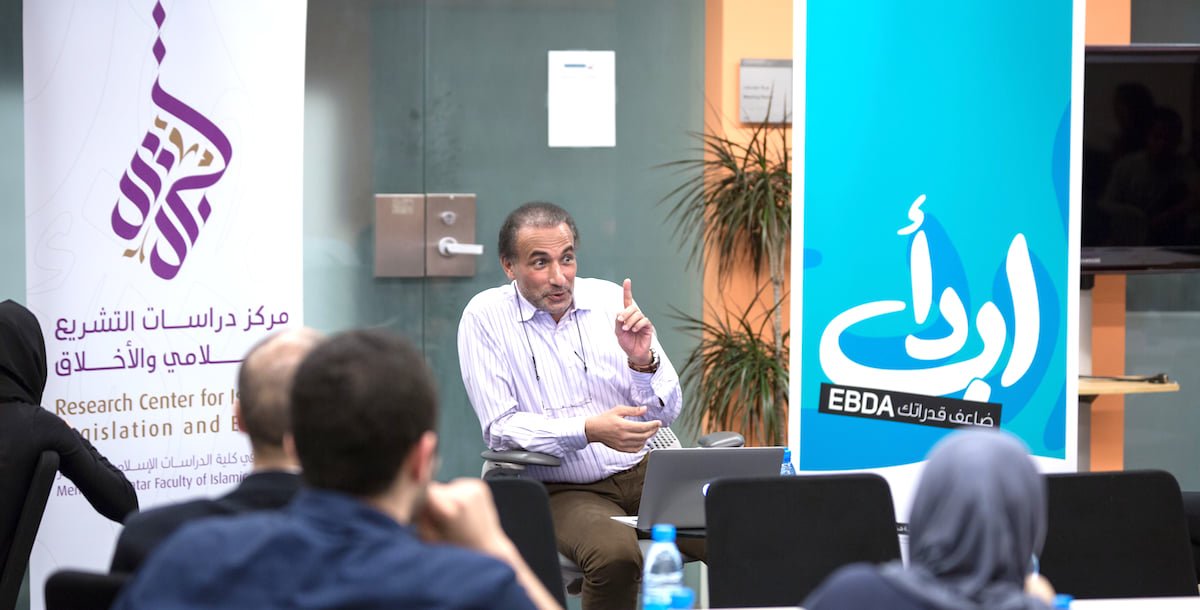 CILE_Center's tweet image. د. @TariqRamadan يحاضر عن مبادئ القيادة في الإسلام لطلاب @QFIS_QF - @EBDAQatar 
cilecenter.org/ar/news/%D8%A7…