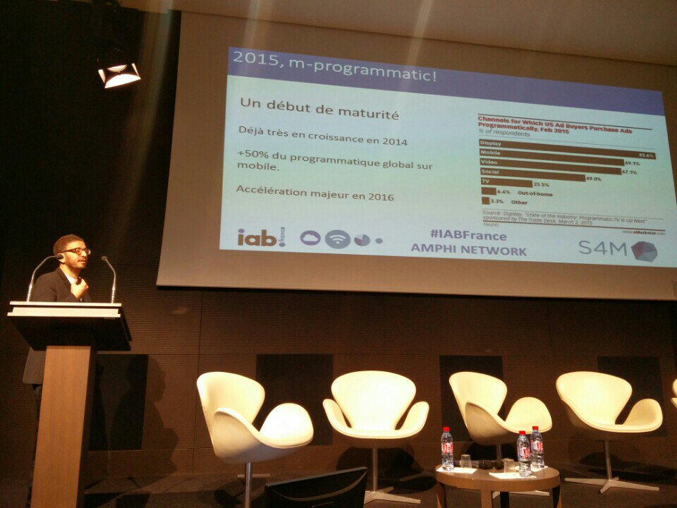 vincenttessier's tweet photo. Petit dej mobile @IAB_France Le programmatique et la data à l'honneur https://t.co/mQ0iwgDclC https://t.co/jVml6QL9lz