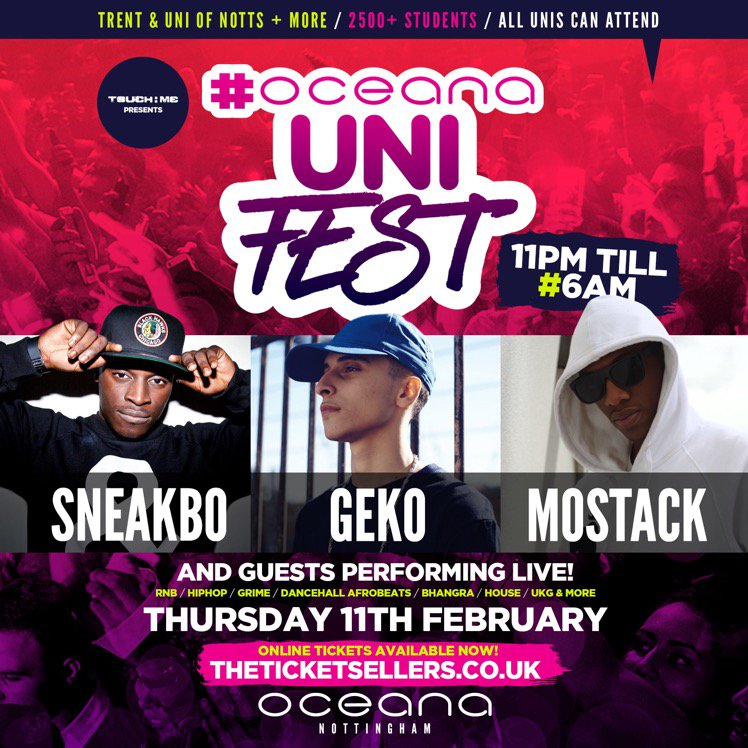 DjFirestarr's tweet photo. #OceanaUniFest EPIC! #TILL6AM
@Sneakbo - @RealGeko - @realmostack LIVE!
All Students 
Tixs https://t.co/SJSRlPfo4k https://t.co/paQzkJcC0D