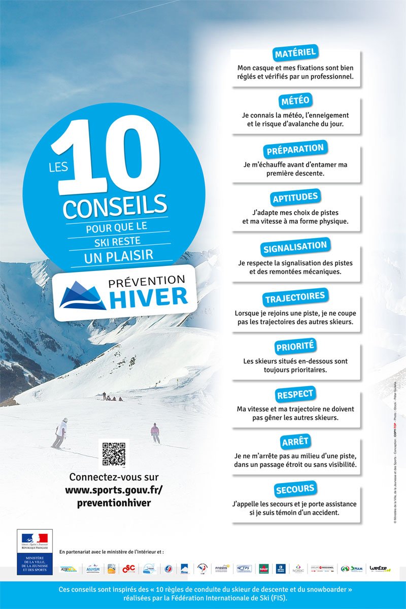 Pour que la montagne reste un plaisir, soyez vigilants sur les pistes >> preventionhiver.sports.gouv.fr #GrandSki ❄🏂🎿⛄