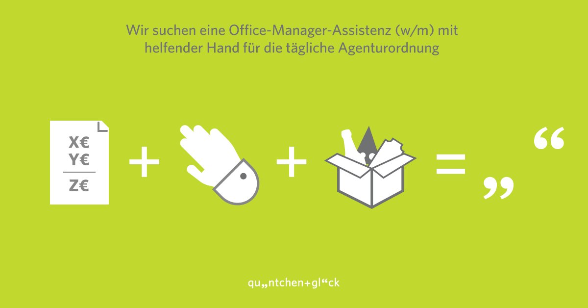 quäntchen + glück tweet media