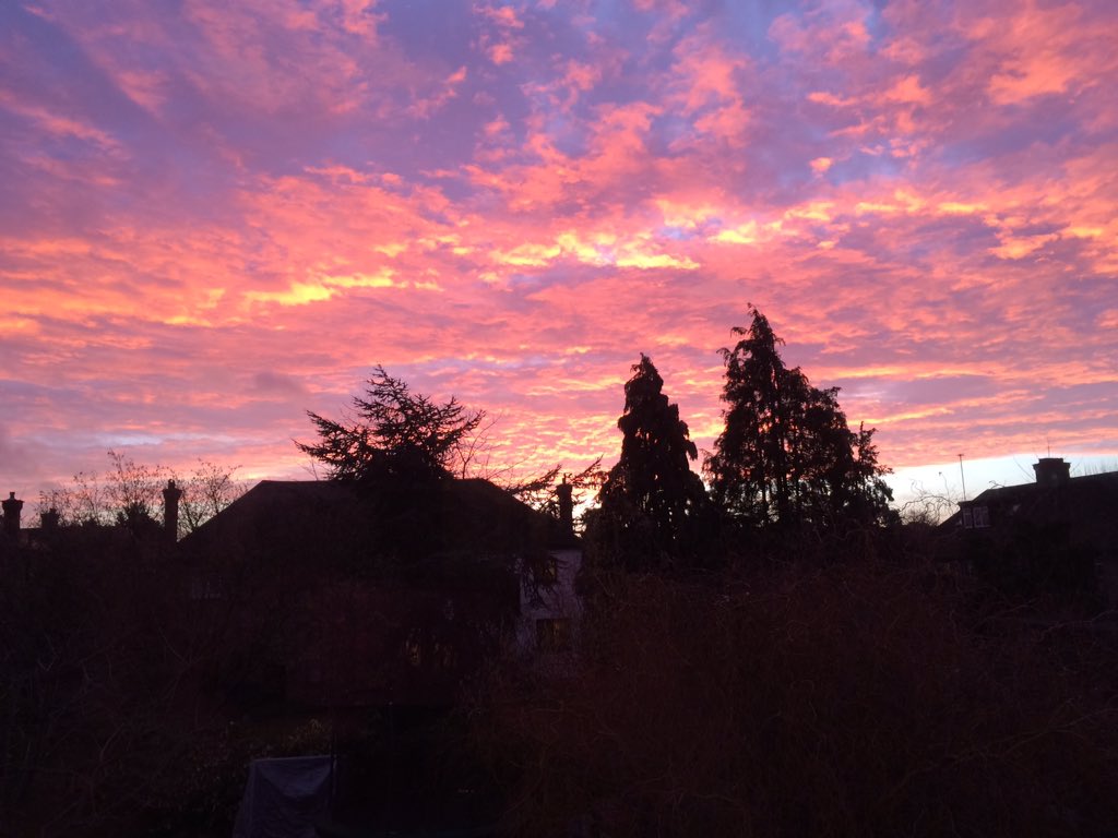 Gorgeous sunrise this morning in Willesden NW2