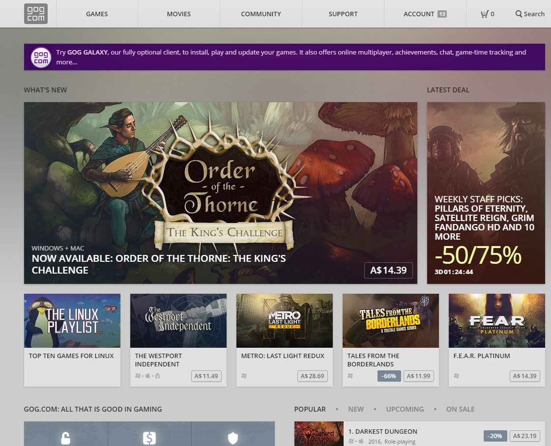 ShawnMills77's tweet photo. Our new game has just released and is front page on @GOGcom. #orderofthethorne #launchday @IQ_Adventures https://t.co/mXUIosB9hL