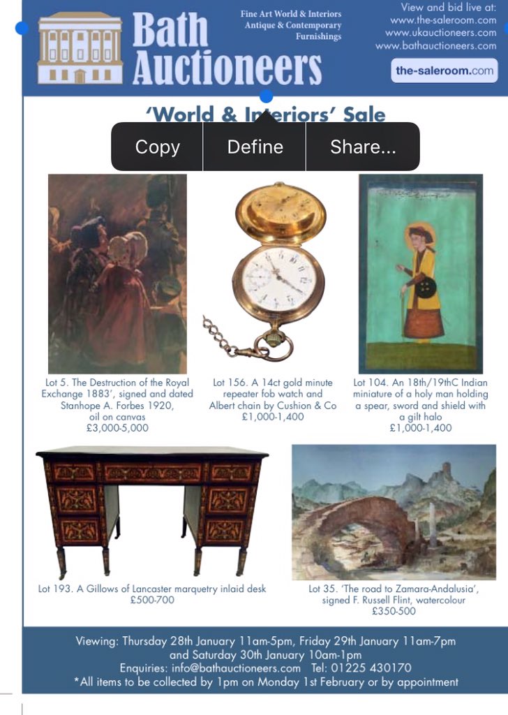 Auction This Saturday 1pm  at Bath Racecourse . Check it and share..
Many thanks...