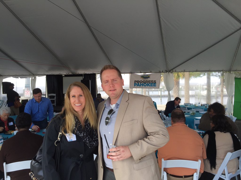 Sima Narcus with WGI &amp; Luke Jackson attending Pahokee's State of City Address @WantmanGroup <a href="/BDBPalmBeach/">Business Dev Board</a> <a href="/pbcloc/">PBC League</a>
