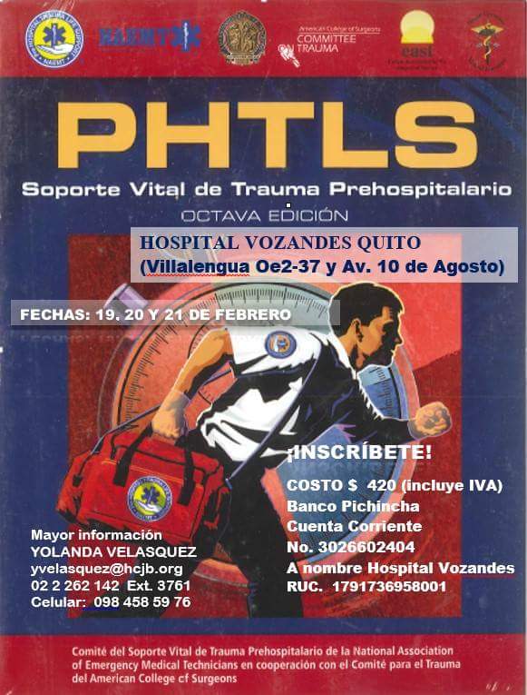JornadasHVQ's tweet photo. @JornadasHVQ, #PHTLS, @PHTLSECUADOR https://t.co/daJ6Kul5Kr