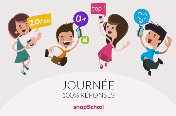 snap_School's tweet image. Demain, c’est la journée 100% réponses sur #snapSchool ! Connecte-toi à 9h pour participer :) #devoirs #help