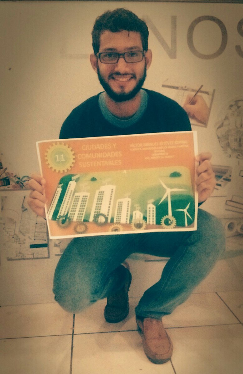 VictorEstevez09's tweet photo. @annette_tejada @TheGlobalGoals @GlobalGoalsUN Yo Apoyo el Objetivo #11 Ciudades y Comunidades Sustentables. https://t.co/xwsXHrXqKE