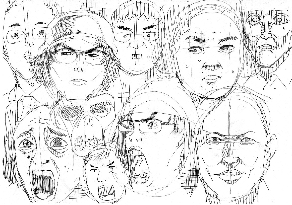 スピリッツ見ながら男キャラの練習。
引き出し少ないのんで勉強になるー。 