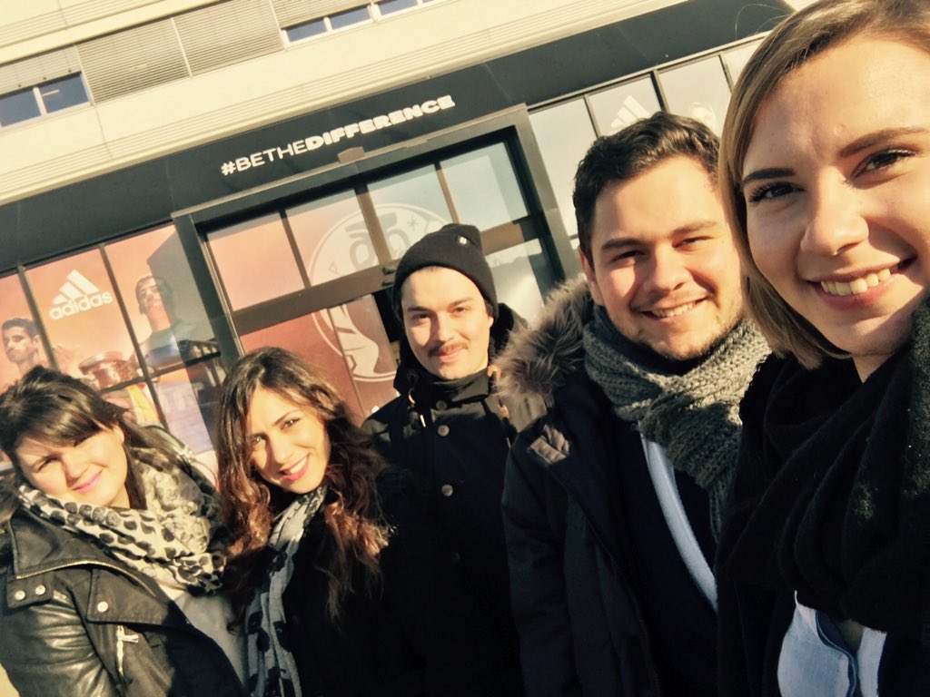 MS__Toulouse's tweet photo. #cestcomme notre #TeamECS au siège d'Adidas pour notre #ChallengeECS Dès 13.30 ils présenteront leur recommandation https://t.co/OmulZPcZyf