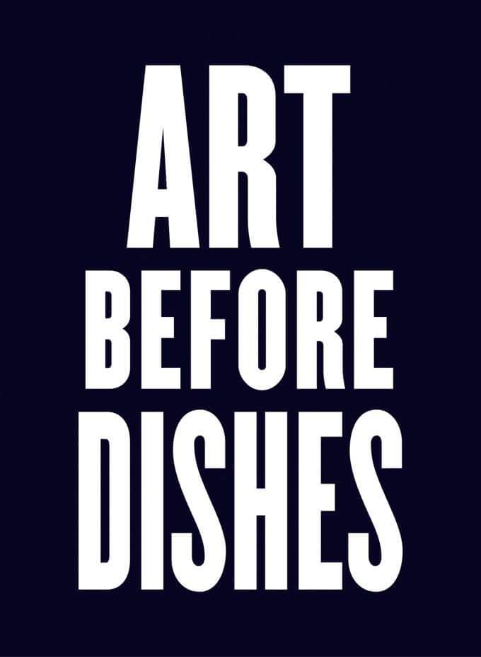 #art before #dishes 😆👍