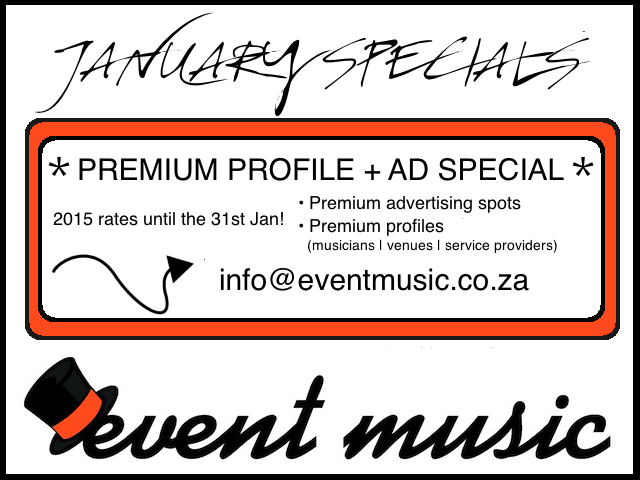 #JanuarySpecials for everybody in the #SAMusicIndustry :) #EventMusic #ProudlySA #SAMusic