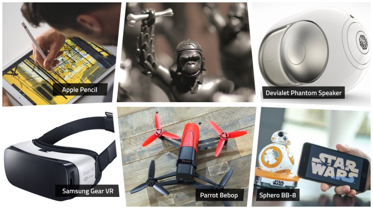 TechCrunch's tweet photo. Meet the gadgets vying for the Crunchie for Hardware of the Year for 2015 https://t.co/ANiriRYviR https://t.co/Mu5N9AsDjd