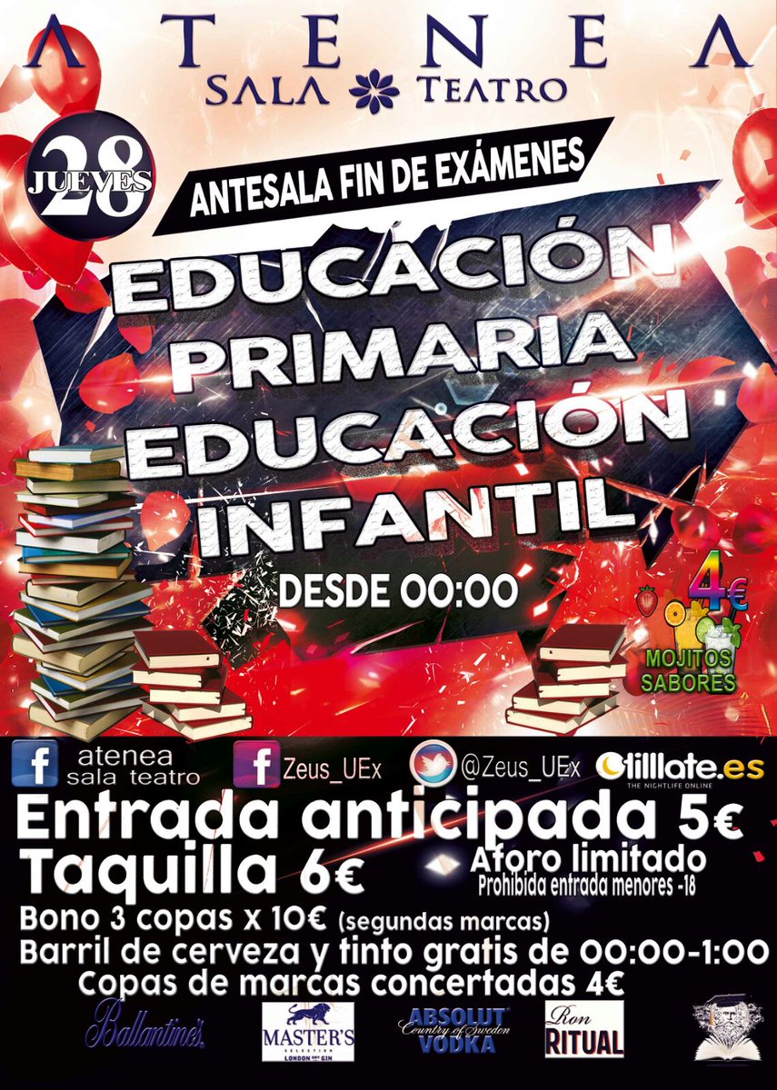 Zeus_UEx's tweet photo. Esa cara que se te queda cuando liberas tu mente y va llegando el JUERNES~ATENEA
Necesitas CULTURA de NOCHE https://t.co/34cWIS0Kx1