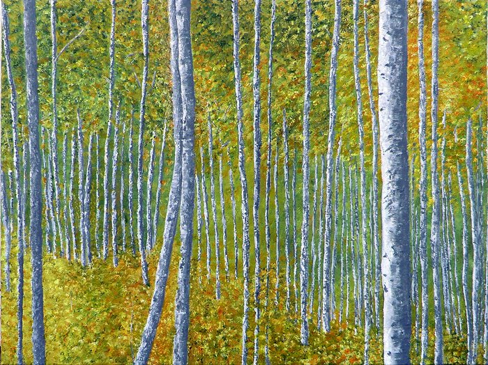 Aspen Forest (2016) #aspentree #art naomisilverart.com/ArtByNaomi/asp…