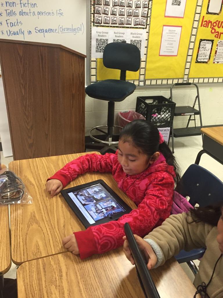 laurahf519's tweet photo. These 3rd graders are doing a biography research project using @myONreader. #psdonthemove #myon @Gapeach198 https://t.co/EVh8kOofOA