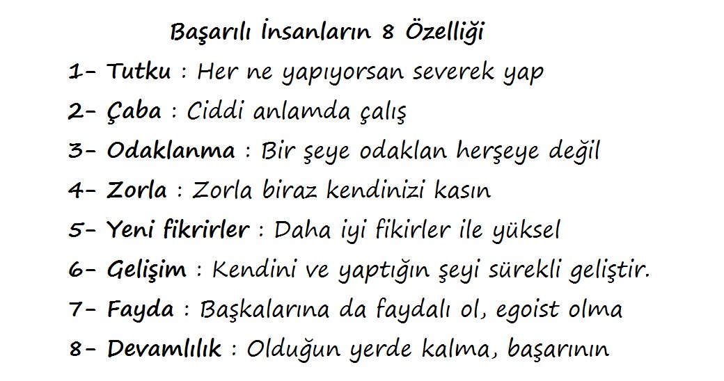 10 yıllık bir araştırma ve 500 kişi ile röportaj; başarılı insanların 8 özelliği.

Richard St. John