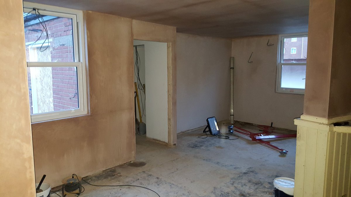 BestPubNuneaton's tweet photo. The plastering is done and drying out nicely https://t.co/PijByy1W9X