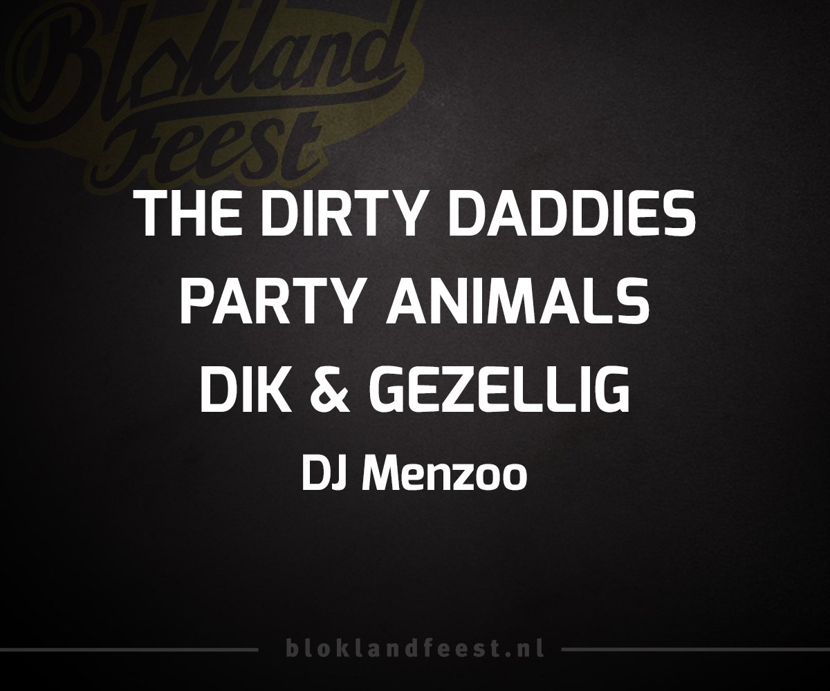 BLOKLANDFEEST - Zaterdag 7 mei #blf16