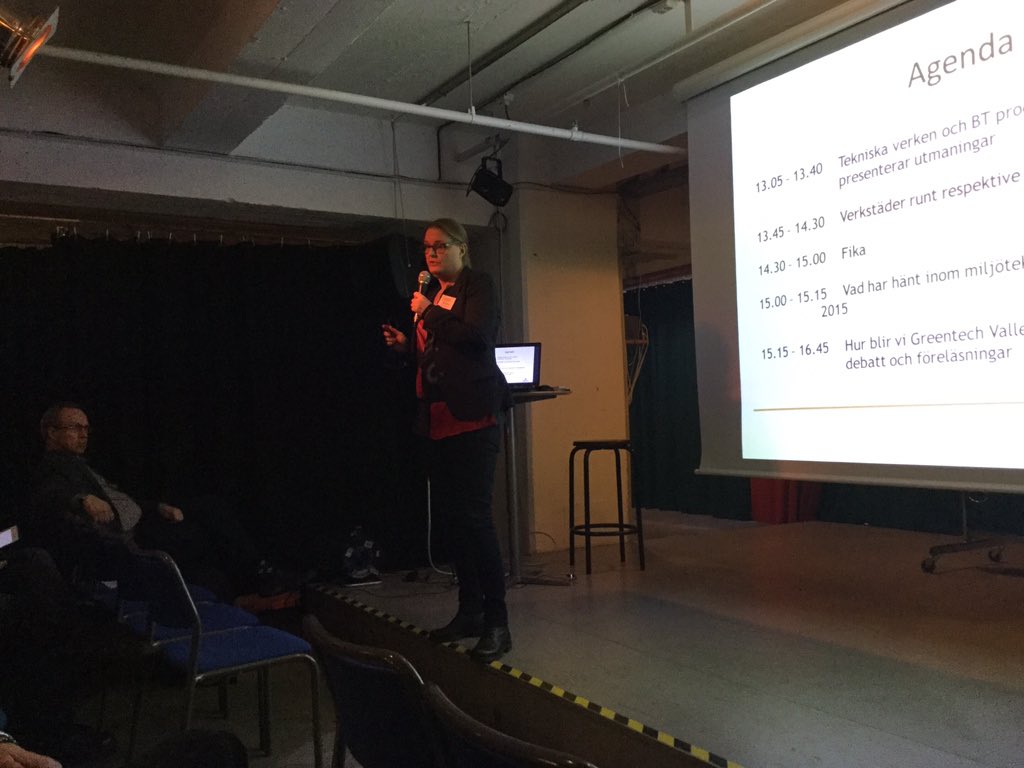 "Andra pratar o pratar men gör inget. Här gör och gör vi men säger inget"Malin Forsgren Cleantech #miljöteknikmingel